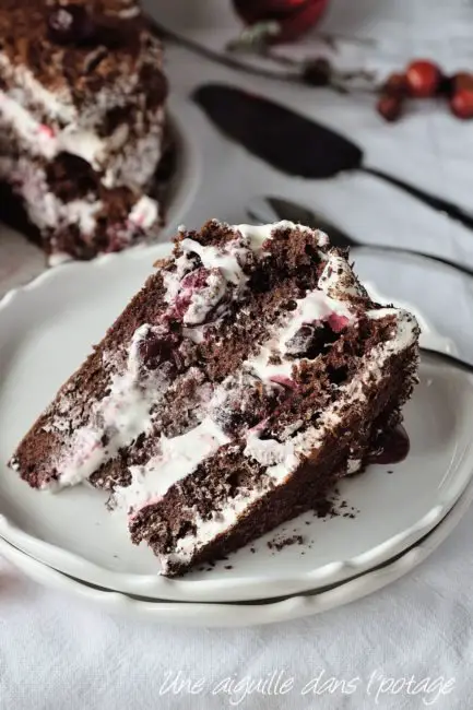 forêt noire gâteau chocolat cerise kirsch 