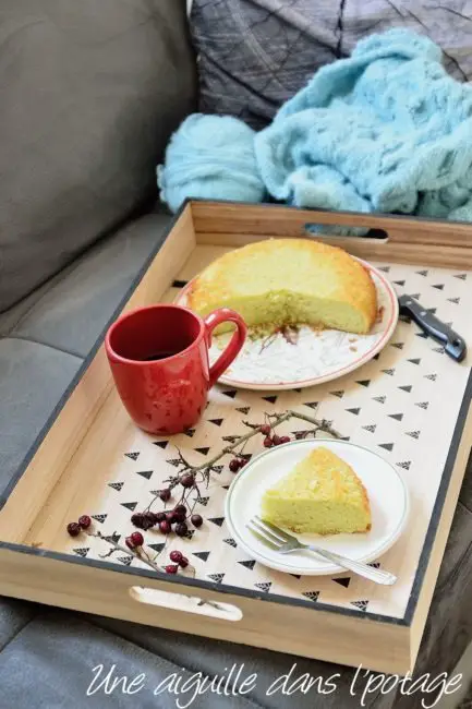 gâteau vert amande orange curaçao tupperware