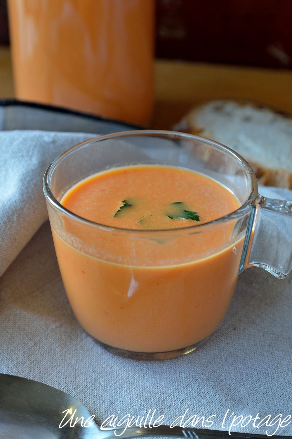 soupe de poivron au gingembre de J-A Charial