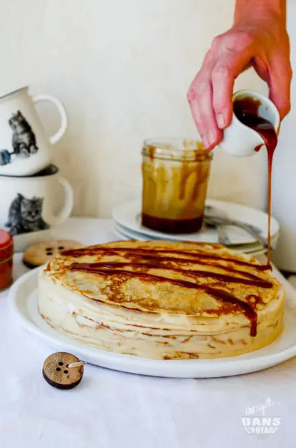 gâteau de crêpes au caramel au beurre salé