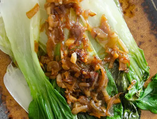 pak choy sauté gingembre et ail