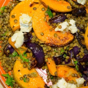 butternut lentilles gorgonzola Ottolenghi