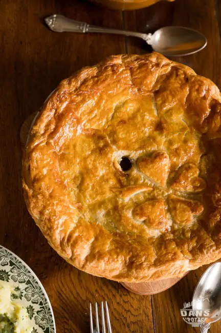 tourte irlandaise au boeuf et Guinness