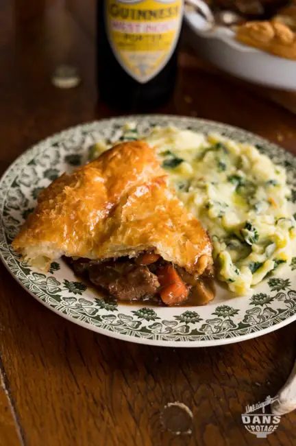 tourte au boeuf et à la Guinness