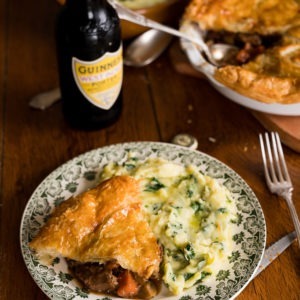 beef & guinness pie