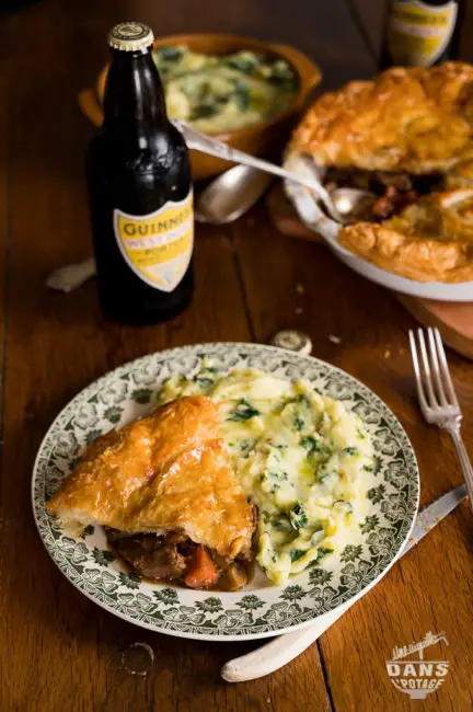 beef & guinness pie