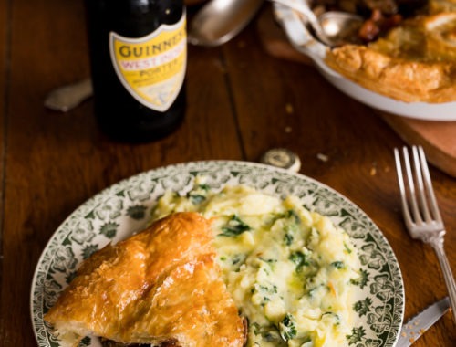 beef & guinness pie