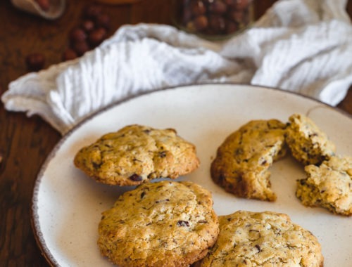 cookies aux noisettes (3 jaunes d'oeufs)