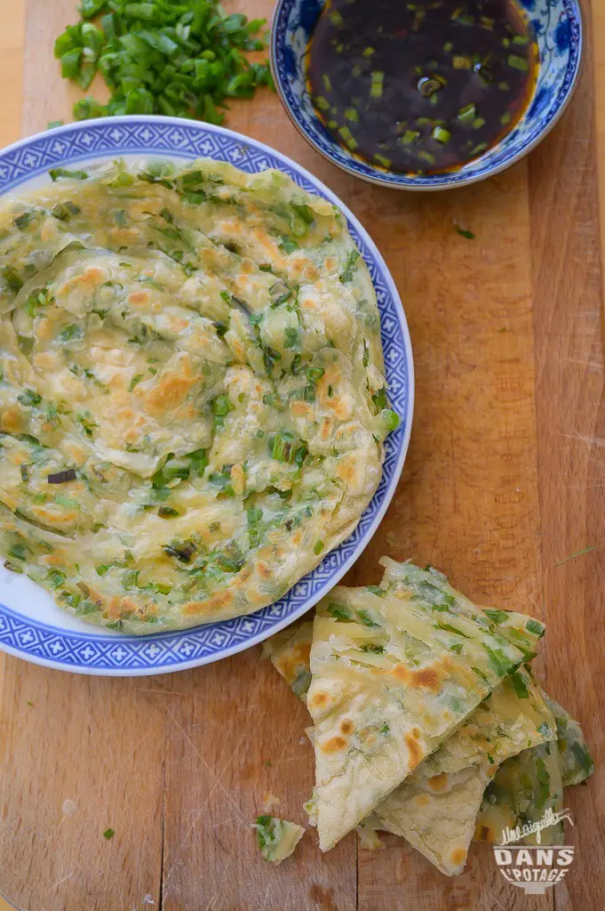 crêpes chinoises aux oignons verts