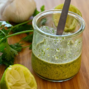 vinaigrette acidulée coriandre citron vert