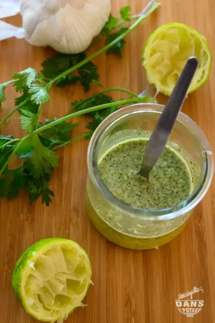 vinaigrette acidulée coriandre citron vert