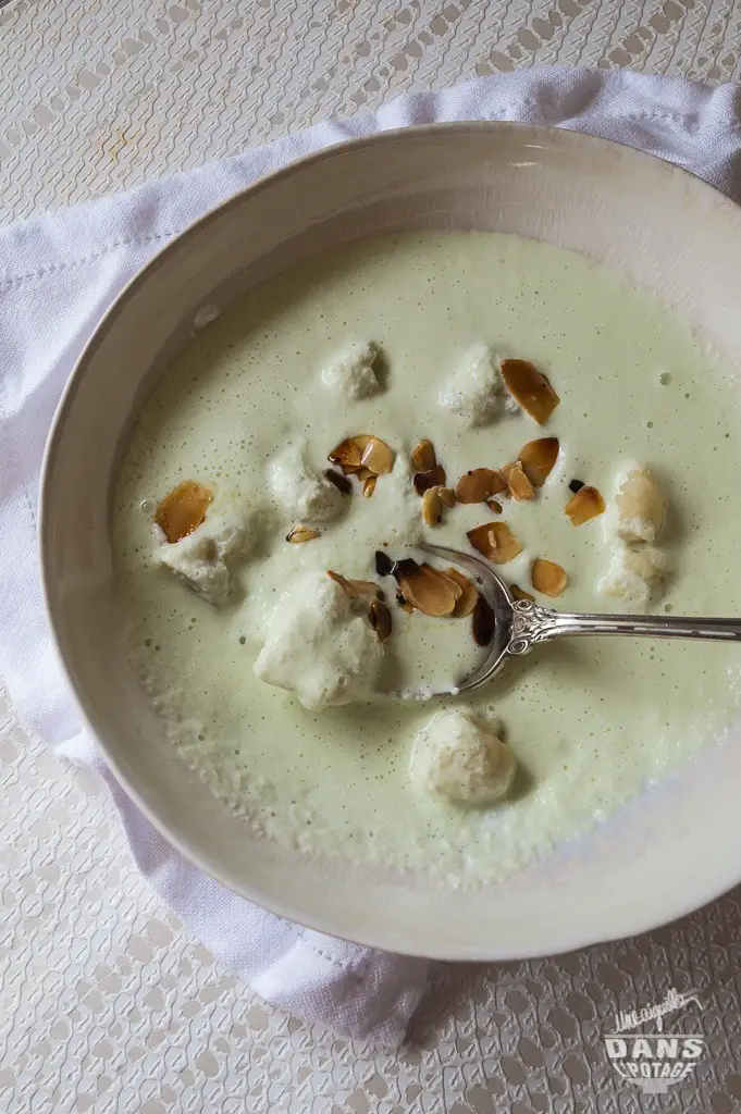 Soupe froide concombre chou-fleur ottolenghi