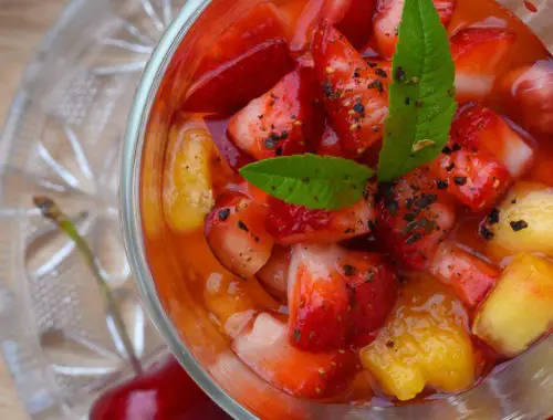 nage de fruits d'été à la verveine