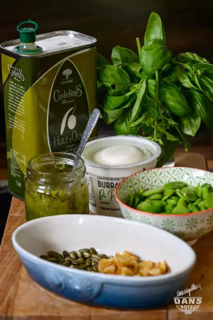 huile olive castelas burrata basilic fève 