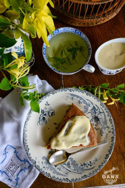 gâteau courgette pomme nappage citron vert