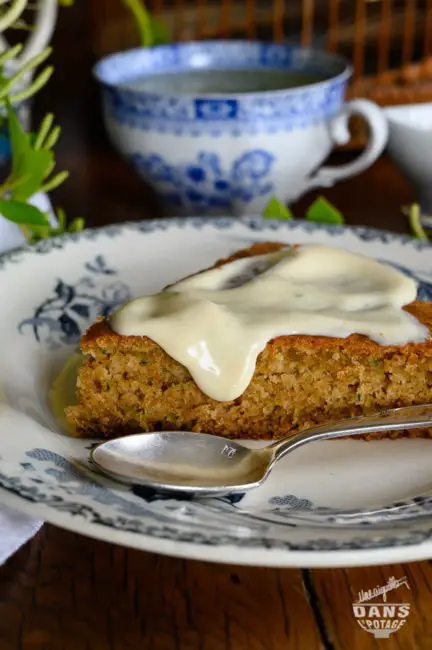 gâteau courgette pomme nappage citron vert