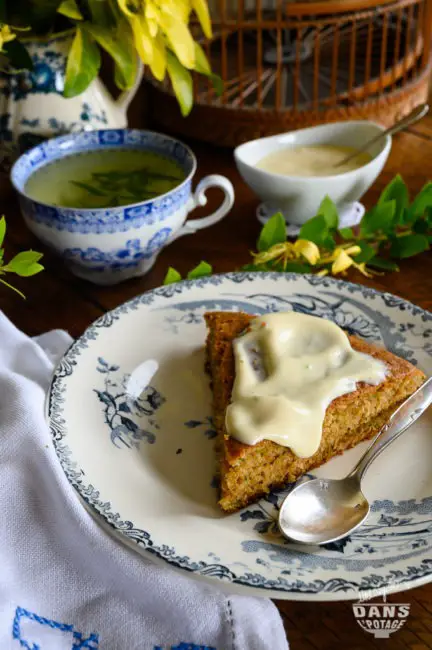 gâteau courgette pomme nappage citron vert