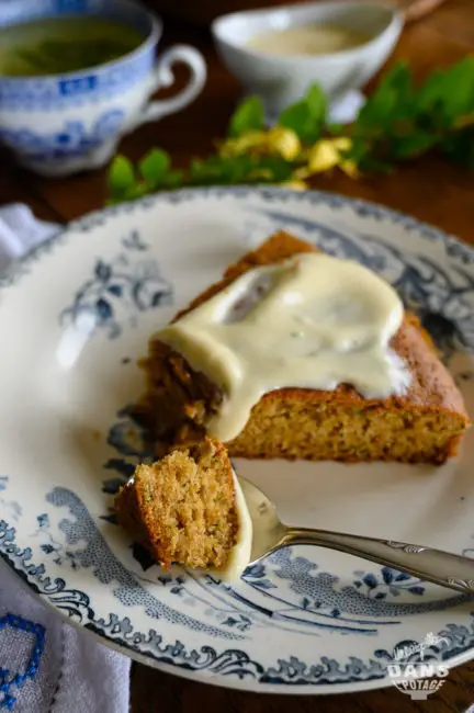 gâteau courgette pomme nappage citron vert