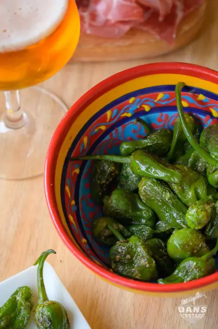 tapas pimientos de padron