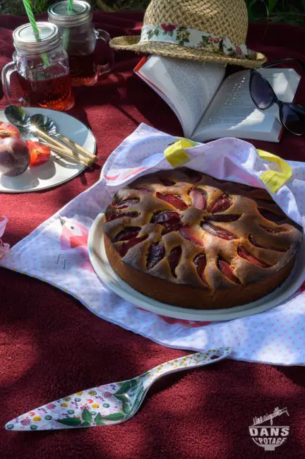 gâteau épicé aux prunes et au miel