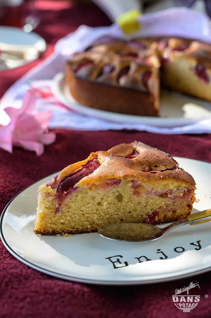 gâteau épicé aux prunes et au miel