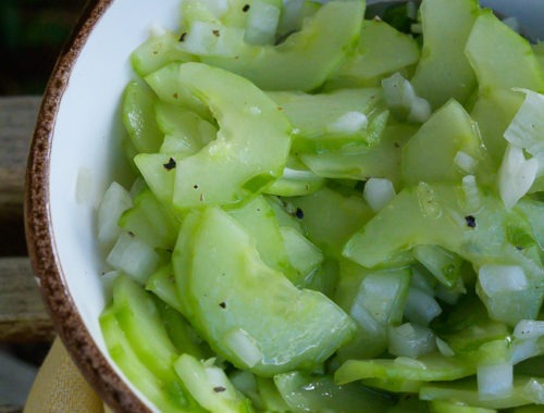 rougail concombre, salade épicée