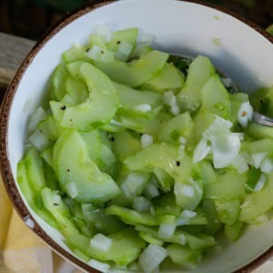 rougail concombre, salade épicée