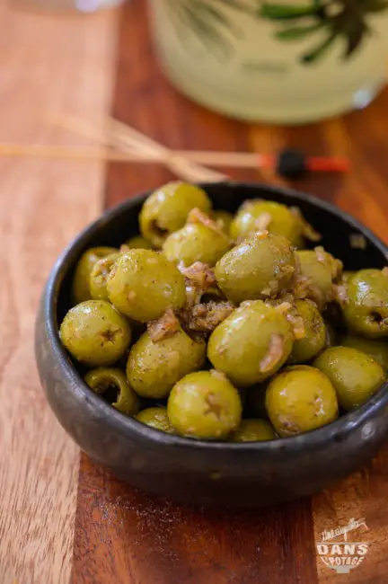 olives marinées citron quatre-épices tapas