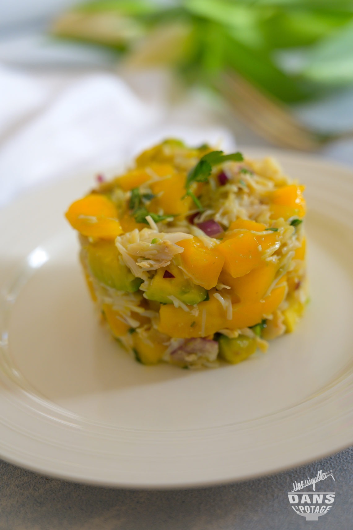 timbale de crabe mangue avocat