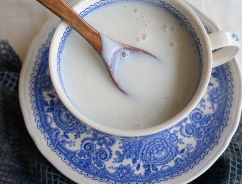 thé ou soupe aux amandes