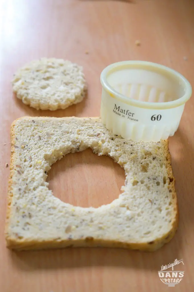 toast évidé