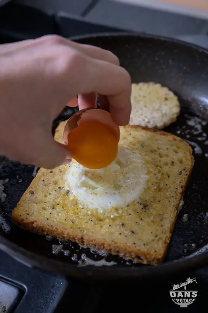 cuisson toast oeuf