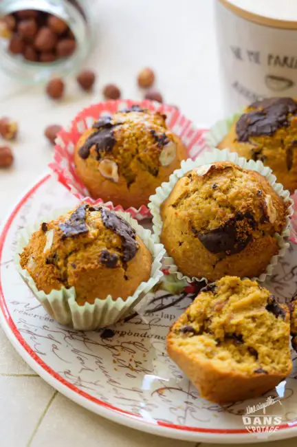 muffins noisette chocolat IG bas 