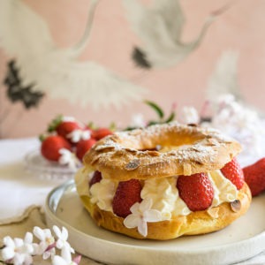 couronne de chou aux fraises