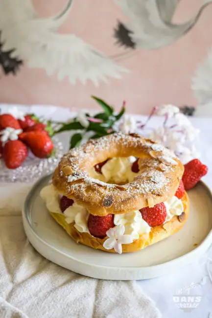 couronne de chou aux fraises