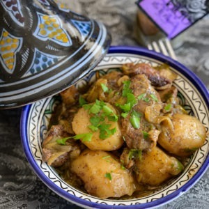 Tajine agneau pomme de terre poireaux