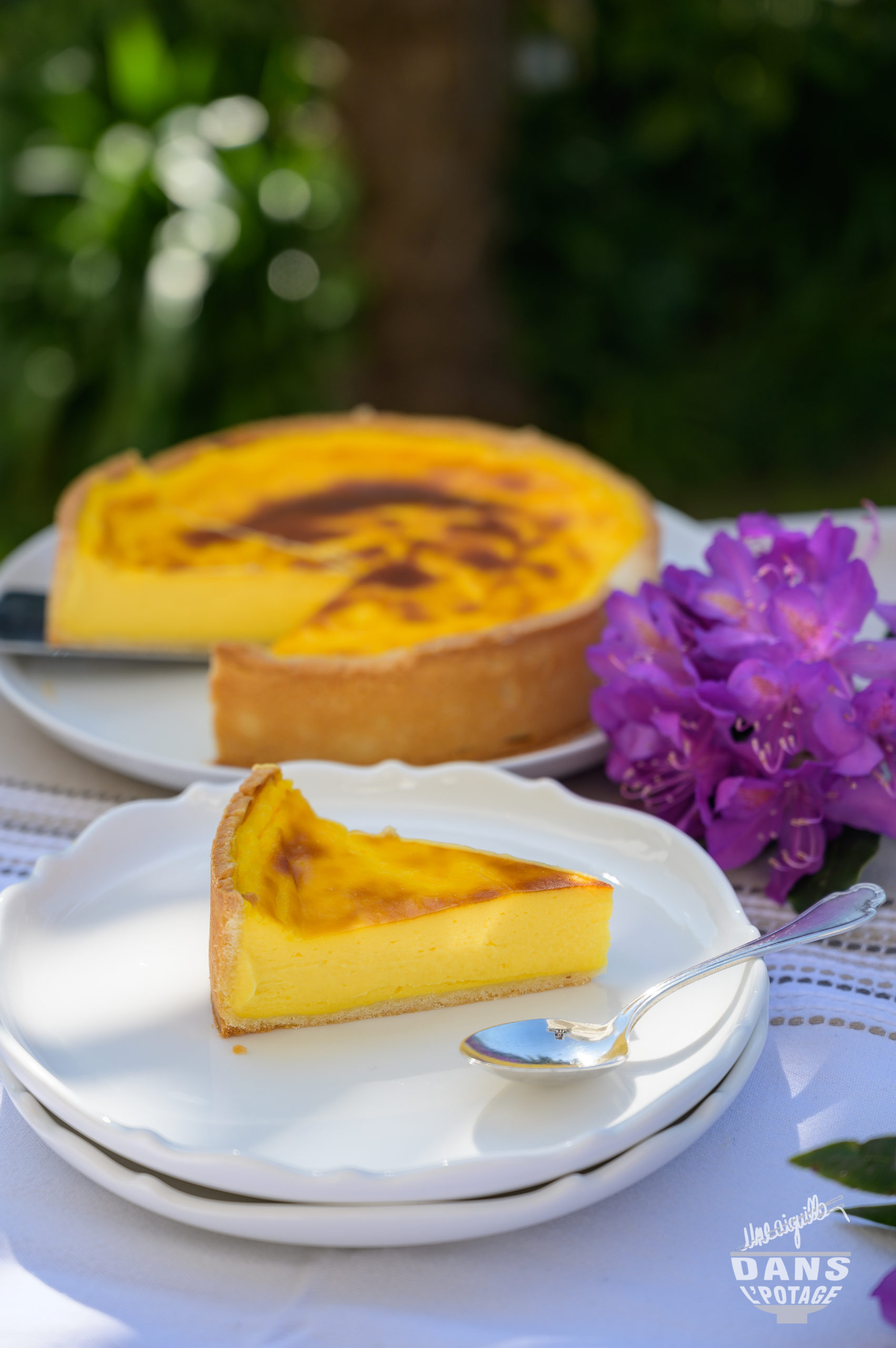 flan pâtissier à la bergamote