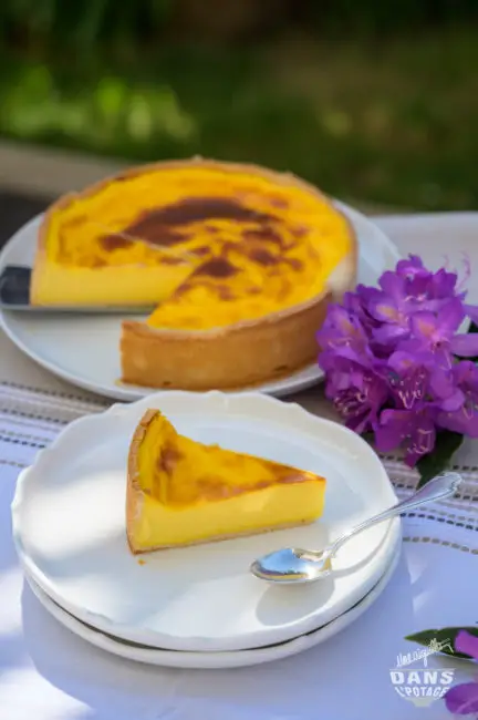 flan pâtissier à la bergamote