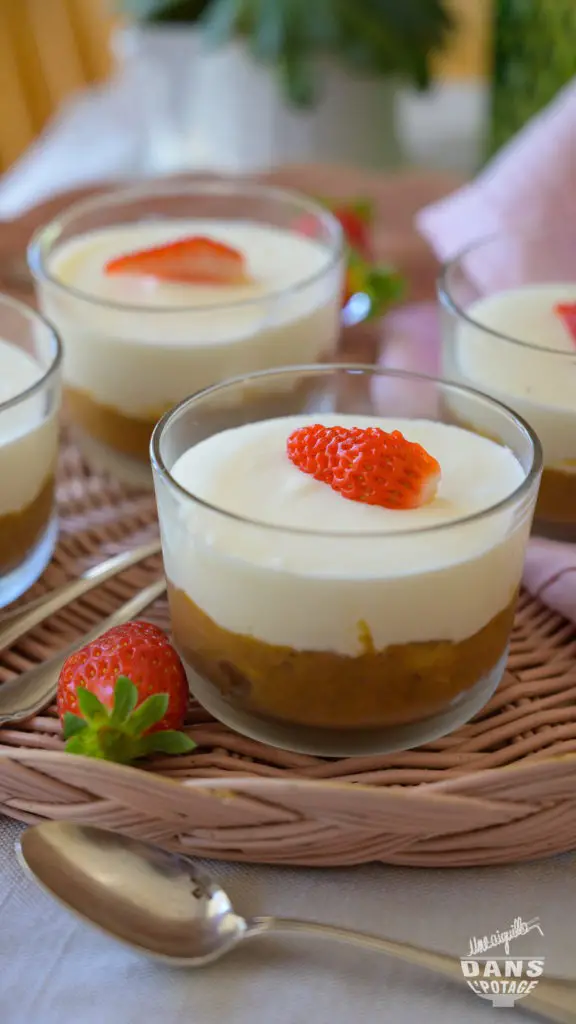 verrine rhubarbe fraise orgeat