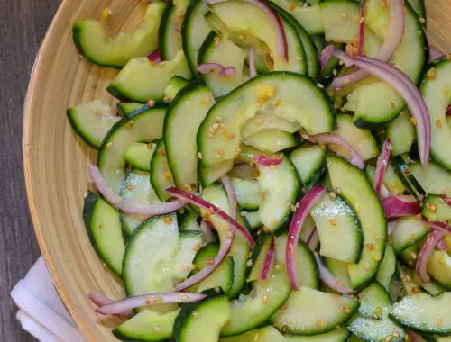 salade de concombre ail gingembre Ottolenghi