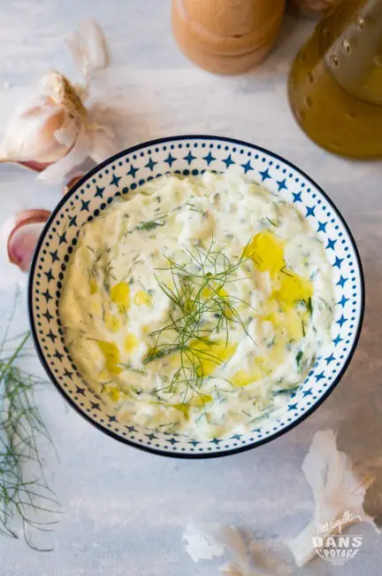 tzatziki salade de concombre au yaourt 