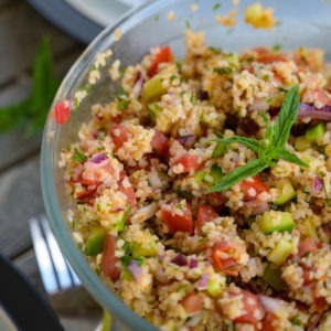 salade boulgour tomate concombre