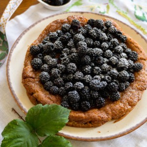 gâteau châtaigne mûres