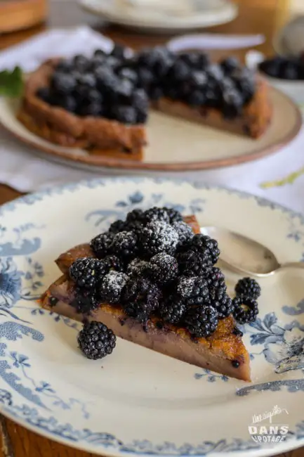 gâteau châtaigne mûres sans gluten 