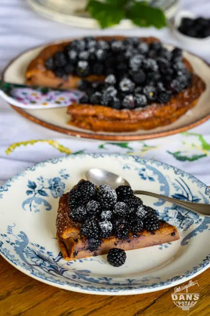 gâteau sans gluten châtaigne mûres 