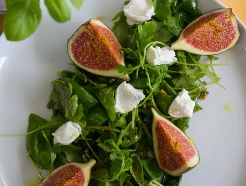 figues roquette basilic chèvre Ottolenghi