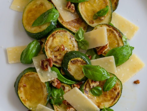 salade courgette parmesan basilic Ottolenghi