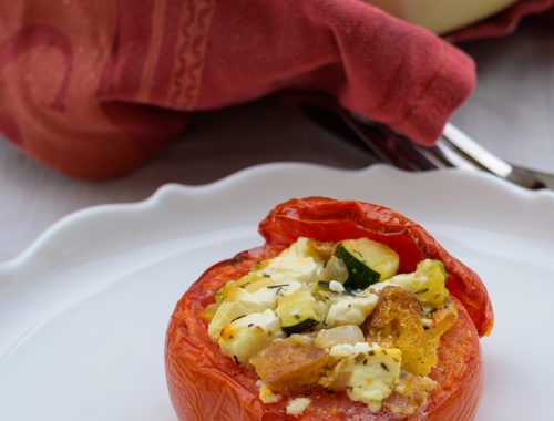 tomates farcies végétariennes feta courgette