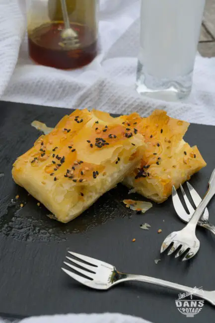 feuilleté feta miel sésame