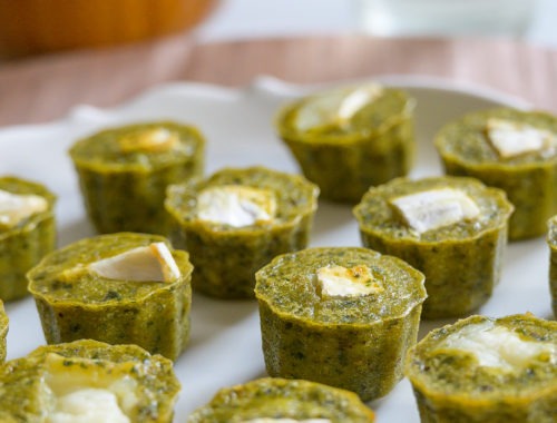 mini bouchées apéritives pesto chèvre